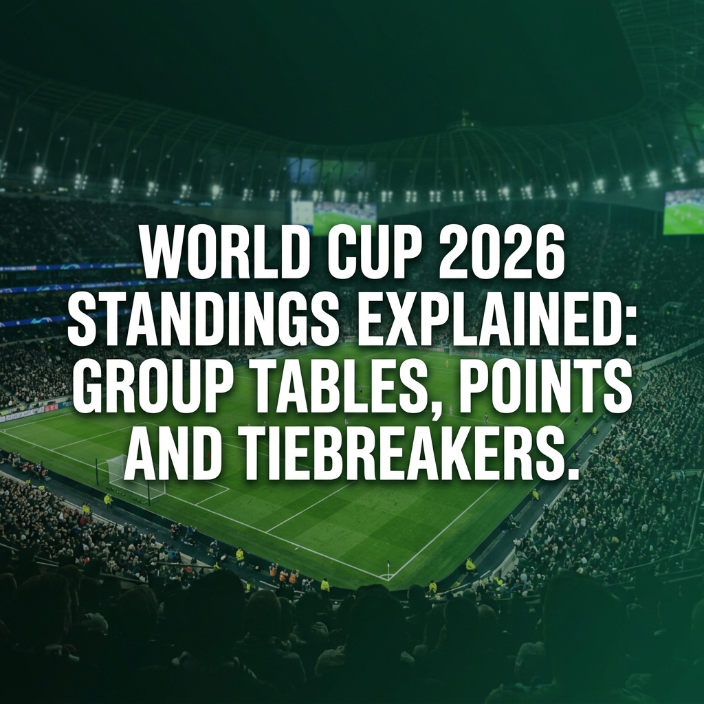 Classements de la Coupe du Monde 2026 expliques : groupes, points et criteres de departage