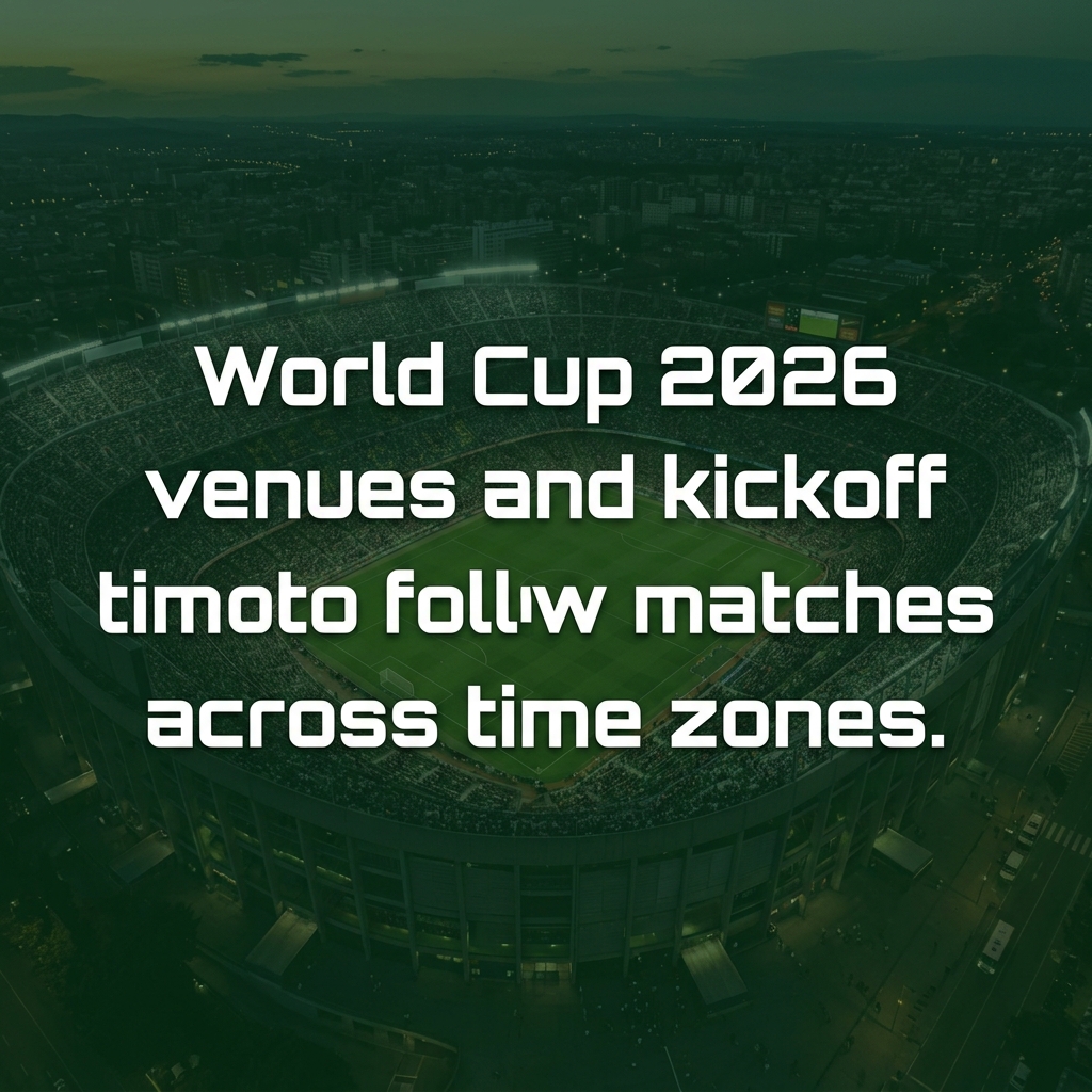 ملاعب كاس العالم 2026 ومواعيد البداية: كيف تتابع المباريات عبر المناطق الزمنية